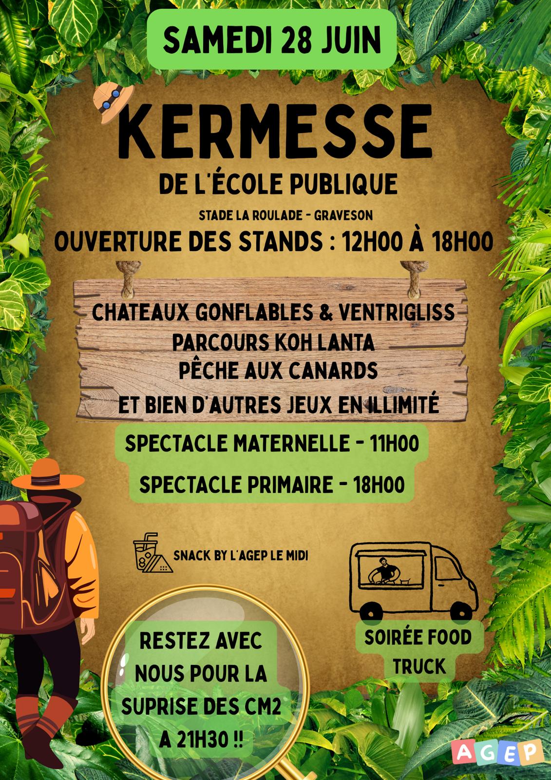 Affiche kermesse AGEP 2025
